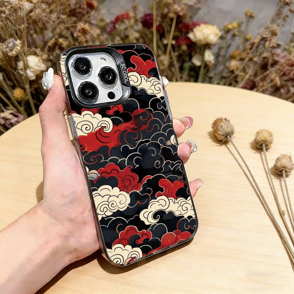 The Great Wave Off Kanagawa Phone Case For iPhone 17,16,15,14,13,12,11 Plus,Pro Max,XS,Colorful Silver Phone case Funda Cover