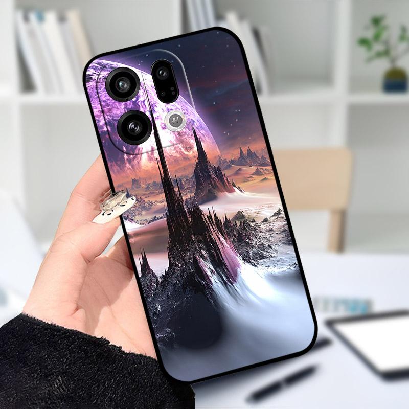 Чехол для OPPO Find X9 X9Pro, мягкий силикон, черный ТПУ, защитная задняя крышка для телефона OPPO FindX9 X 9Pro, ударопрочный бампер
