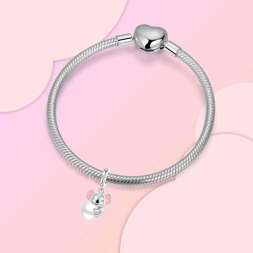 Copper Flower Birthday Gift Pendant Charms Beads Fit Original Bracelets Fine Diy Jewelry For Women Gift