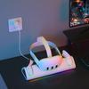 Meta Quest 3 VR Handle Magnetic Suction Charging Dock with RGB Colorful Lights VR Helmet Handle Charging Dock