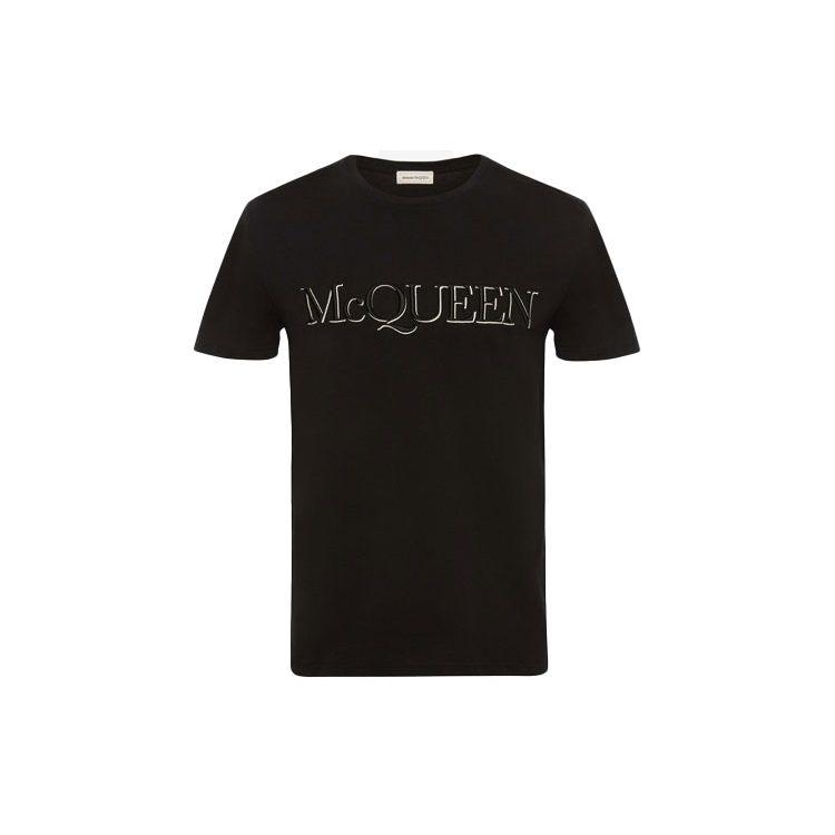 Alexander Mcqueen Футболка с вышивкой логотипа 649876-QQZ56-0901