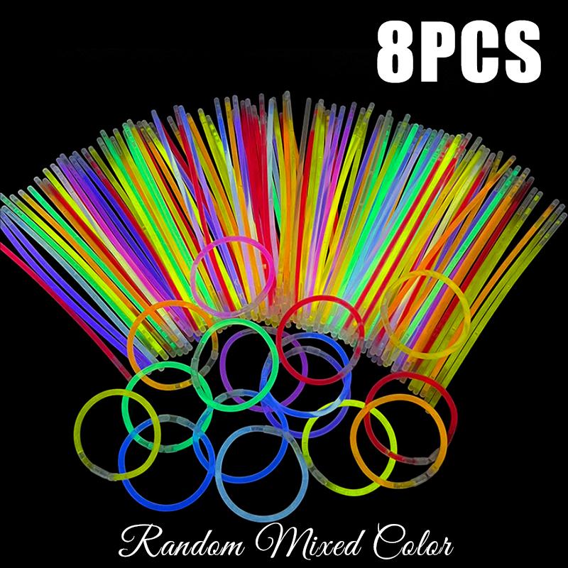 8/16/24/32 ШТ. Светящиеся палочки разных цветов, Party Light, Glow Stick, Фестиваль, Классная комната, DIY Декор, Школьные награды, Подарки ZYF