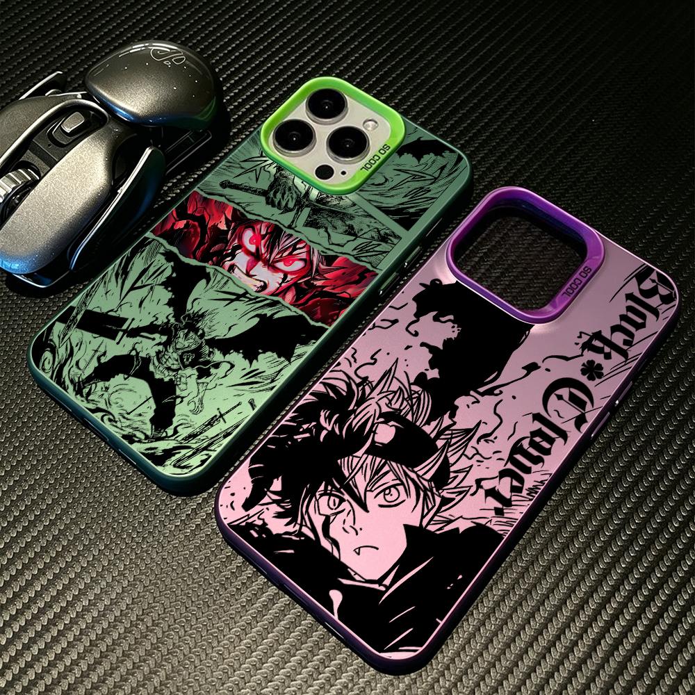 Anime Blacks Clovers Phone Case for Samsung Galaxy S26 S25 S24 S23 S22 S21 S20 Note20 FE Ultra Edge Plus 4G 5G Anti Fall Matte