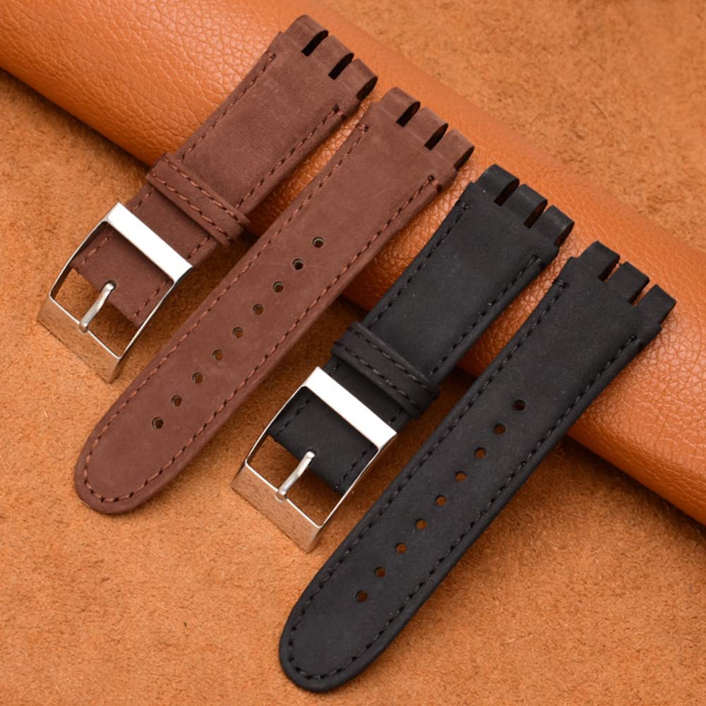 Chocoman 23mm Swatch Replacement Watch Band 3 Spring Spring Bar and (Includes Bars, Remover, Box)