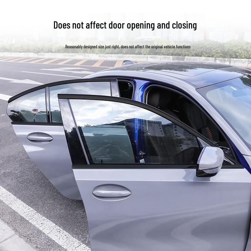 Черная накладка на оконный проем и дверную раму для BMW 3, 5 серии, X3, X5, X6 - Декоративная черная версия 'Воин'.