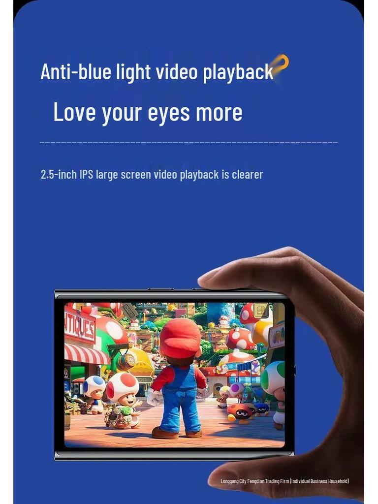 Smart MP4 Player for Students: Bluetooth, Full Touch, Large Screen, English Songs & Novels