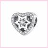 925 Silver Sister Heart Wedding Charm For Original Bracelet Cat Nurse Angel Jewelry Beads Spacer Stopper