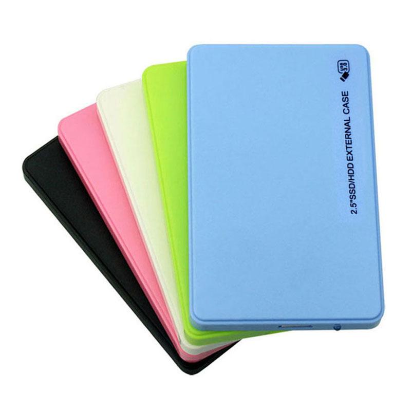 Внешний корпус для жесткого диска 2,5 дюйма USB 2.0 SATA, без инструментов, для HDD/SSD 7 мм/9,5 мм, для аксессуаров ноутбука