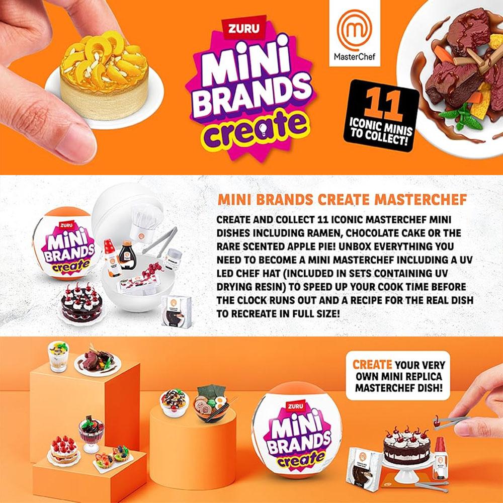 ZURU Mini Brands Еда Заполни Холодильник Серия 1 Plauset Brands Дом Капсула Создание Своими Руками Мини-Кухня MasterChef Серия Еды