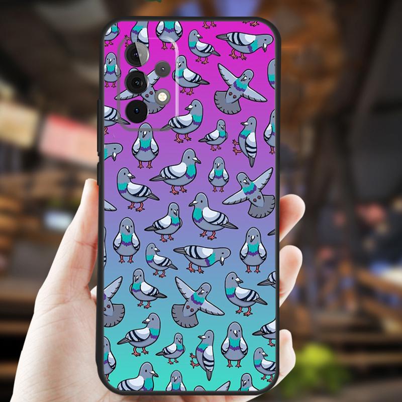 Голуби Птица Птицы Стая Животное Для Samsung Galaxy A53 A33 A13 A52 A32 A12 A50 A31 A51 A71 A52S A54 A34 A24 A14 Чехол для телефона