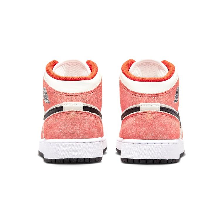 (GS) Air Jordan 1 Mid SE 'Оранжевый Замш' Детские DV1336-800