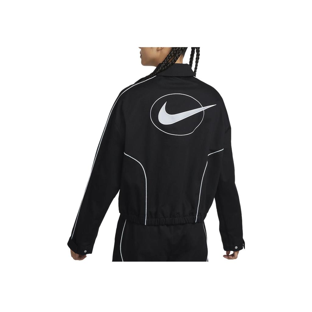 Nike Sportswear Logo Zip-Up Jacket Women Jacket Black FN1941-010