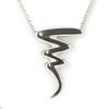 Used TIFFANY&Co. Necklace Scribble Silver925 3.2g Silver Paloma Picasso