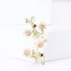 High-Grade Alloy Enamel Plum Blossom Branch Brooch Temperament Simple Women'S Suit Coat Corsage Jewelry Pin