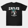 Мужская черная футболка с принтом Philadelphia Eagles Печать на бумаге без вырезания Хлопковая футболка