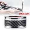 100CM 3D Carbon Fiber Car Sticker DIY Paste Protector Strip Auto Door Sill Side Mirror Anti Scratch Tape Waterproof Protect