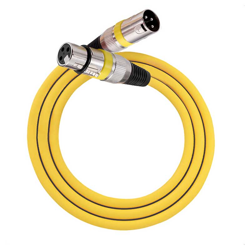 3Pin Mixer Audio Cable XLR AUX Shielded Anti-interference 100/180cm XLR Male to Female Microphone AUX CordGood product