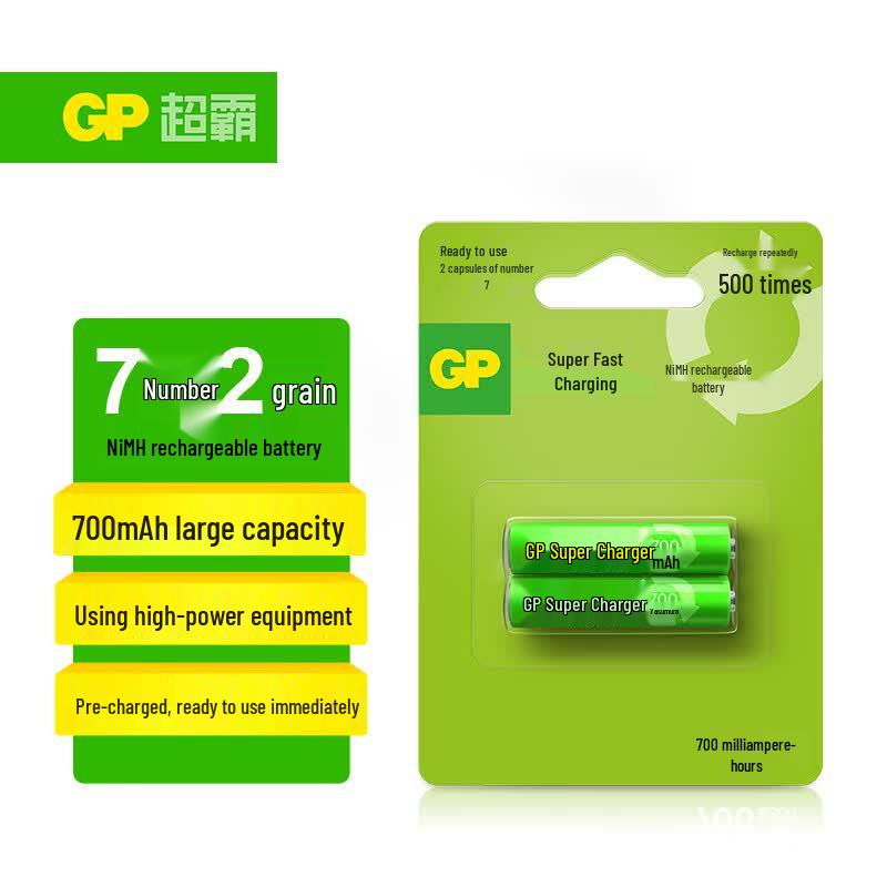 GP Rechargeable Ni-MH Batteries (AAA & AA) CN plug (adapter included)