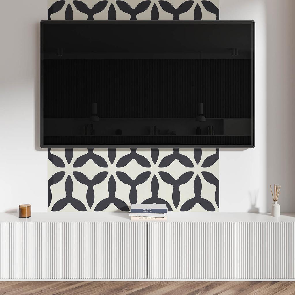 Panel Winylowy Z Nadrukiem - Dekoracja Do Sypialni 120X60 Cm Stylowy Wzór Z Płetwami