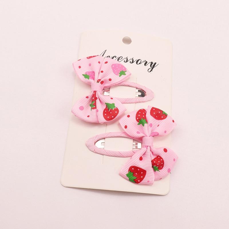 2 шт., заколки для волос с бантом и принтом принцессы для девочек, детские головные уборы, заколки для волос, заколки, аксессуары для волос