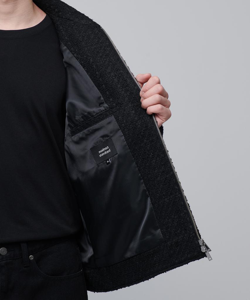 Musinsa Standard Tweed Minimal Jacket [Black]