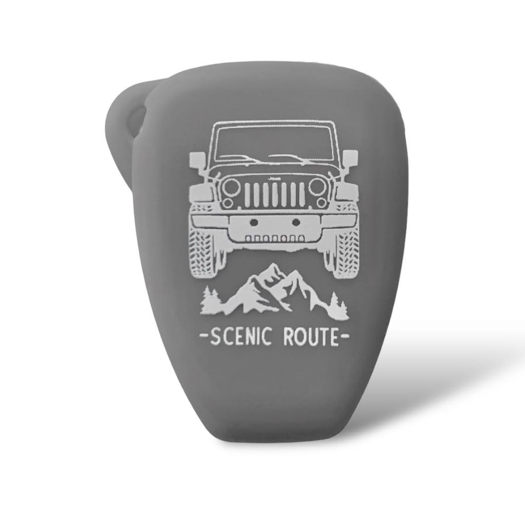 [SUITY] Silicone Cover for Jeep Wrangler JK Jeep wrangler Key, Specially Designed for Anti-Scratch,