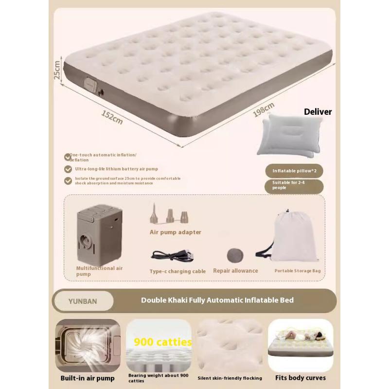 Автоматический надувной матрас Интегрированный воздушный матрас Кемпинговый надувной матрас OutdoorTent для домашнего использования Складной