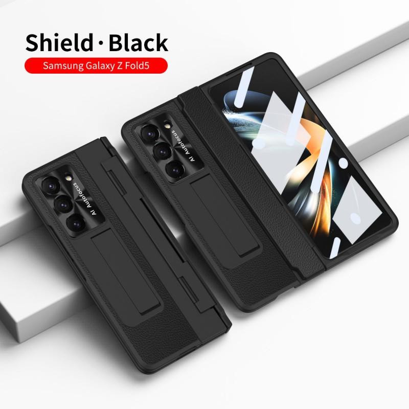 Premium Leather Case Galaxy Z Fold 7 / 6 8 With Pen Slot Full Coverage Shockproof Protection Hidden