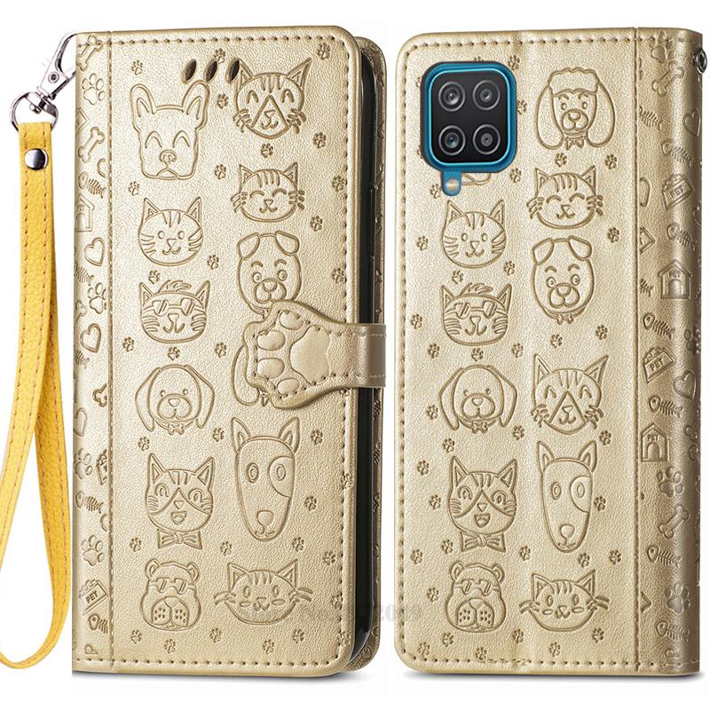 SamsungA12 чехол для Samsung Galaxy A12 кожаный чехол-кошелек для телефона Samsung A12 A 12 защитный чехол Coque Fundas