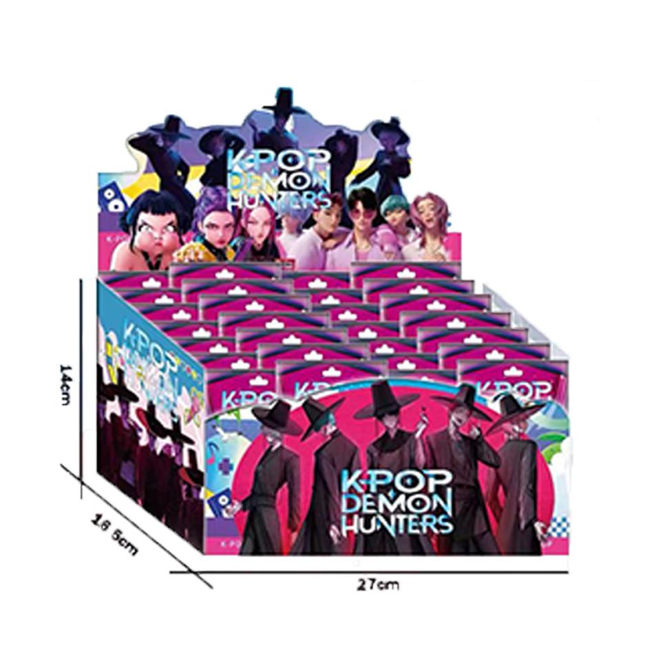 24 шт. Случайная коробка-сюрприз 5-12 см Аниме K-pop Охотники на демонов Женская группа RUMI MIRA ZOEY Фигурка Экшн ПВХ Модель Игрушки Украшения Подарки