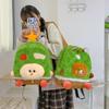 Sheep Bear Apple Pattern Plush Backpack Breathable Shoulder Schoolbag Straps