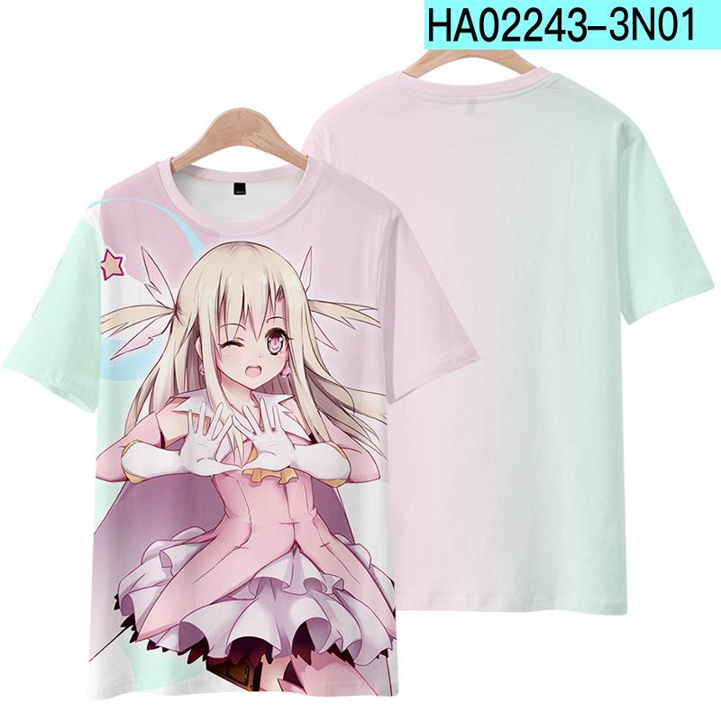 Game Cosplay Fate/kaleid liner Prisma Illya Summer Anime T Shirt Summer Men T-Shirt