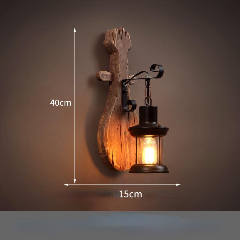 Лодка Деревянное Винтажное Настенное Бра Ностальгическая Промышленная Тема Ресторан T Декоративные Настенные Бра