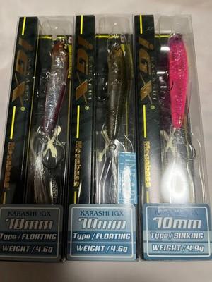 Megabass KARASHI IGX 70F 70S 3pc Set FA Wakasagi GLX Cotton Komorin Fs