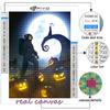 5D Diamond Painting Full Diamond Halloween Scary Pumpkin Head Man Diamond Painting Handmade Diy Diamond Mosaic Painting Home Decoration