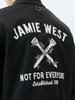 Рабочая куртка Jamie West с металлическими воротничками (черный)