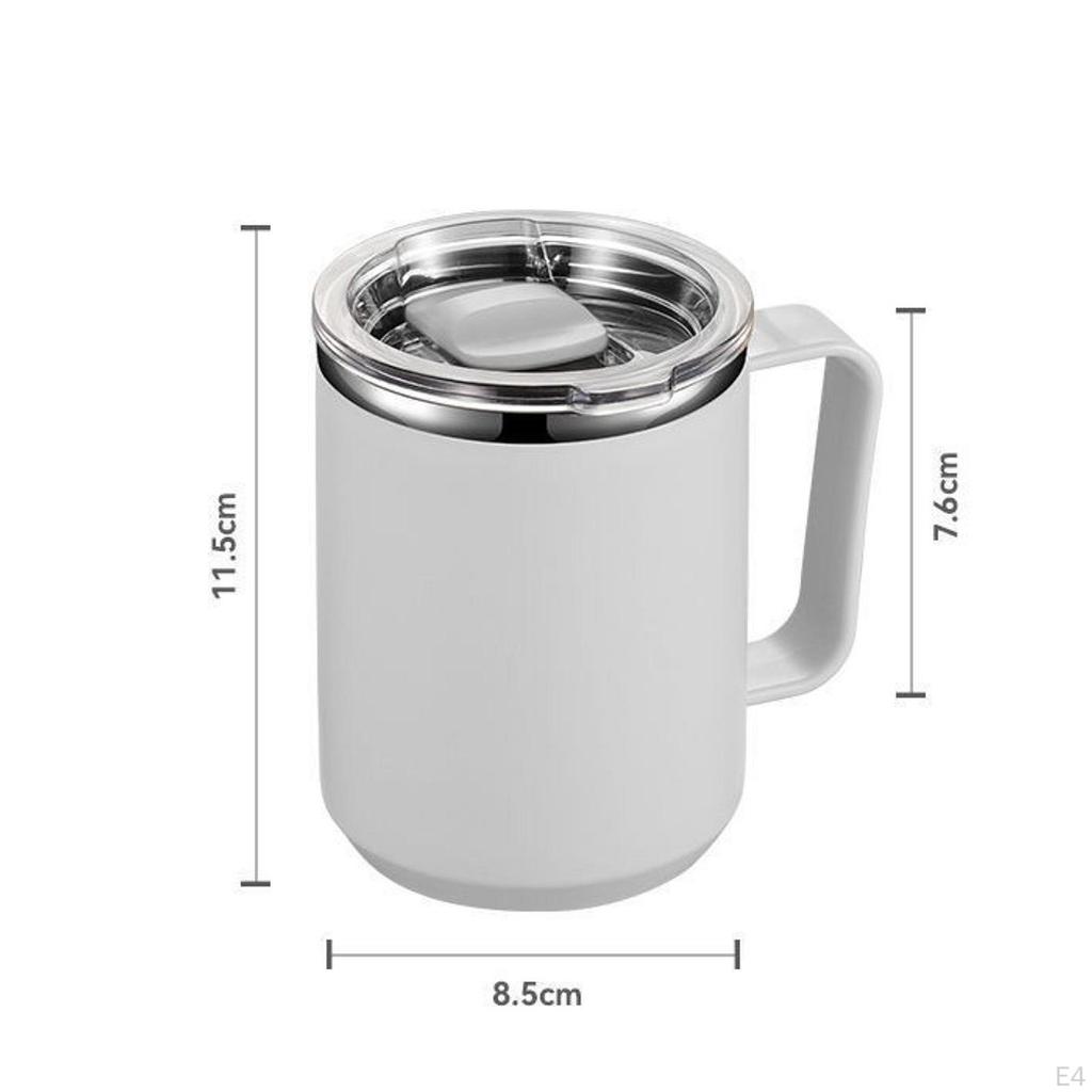 Кофейная кружка термос многоразовый двойной стенки герметичный с раздвижной крышкой для путешествий на вечеринку