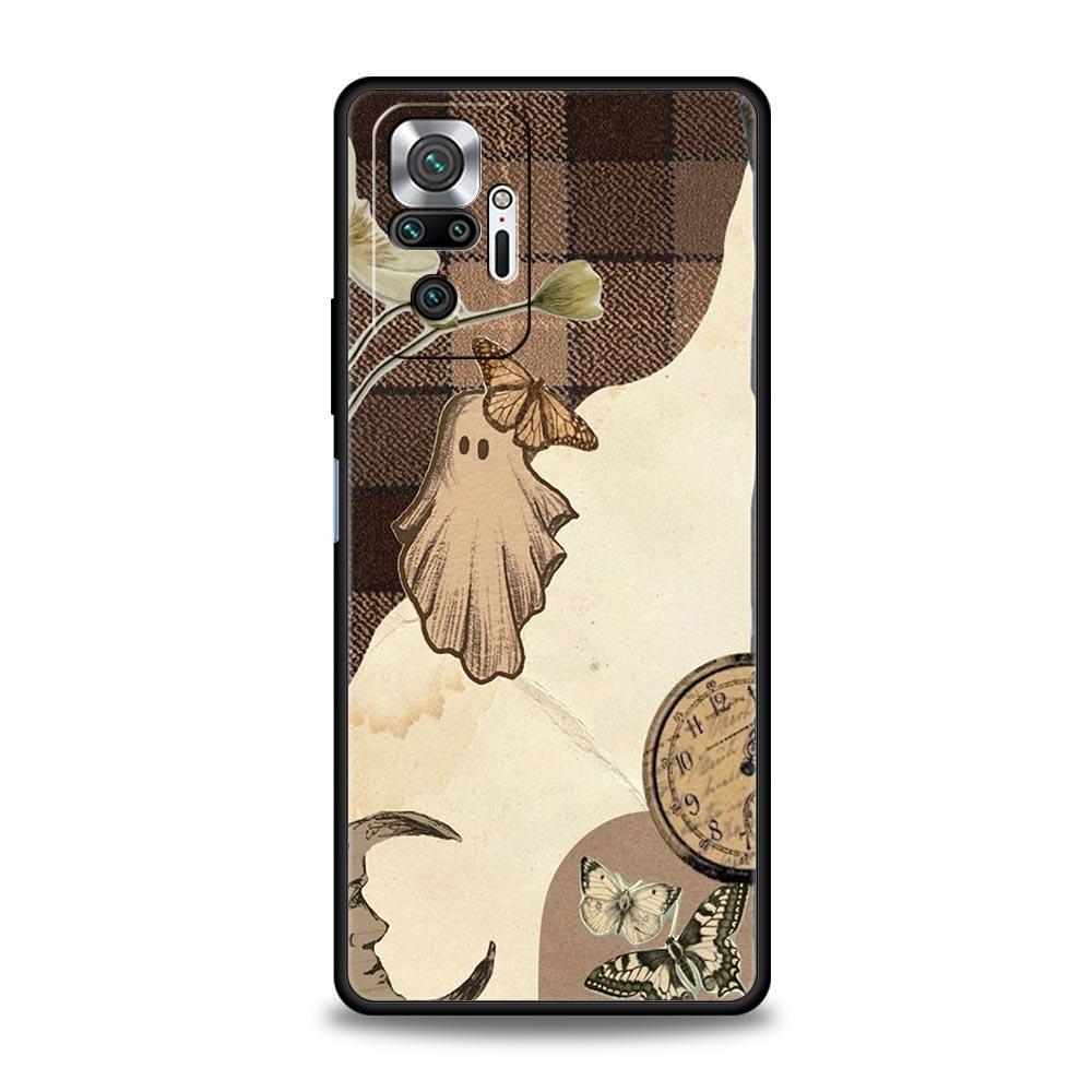 Милый чехол для телефона с изображением маленького призрака для Xiaomi Redmi Note 13 12 5G 9S 9 8 10 11 Pro 4G 9T 13C 12C 10C 9C 9A 7 Pro, мягкий силиконовый чехол