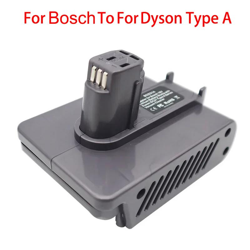 Адаптер для аккумуляторов Makita/DeWalt/Milwaukee/Bosch 18/20V к пылесосу Dyson Type A Type B DC31 DC34 DC35 DC44 DC45