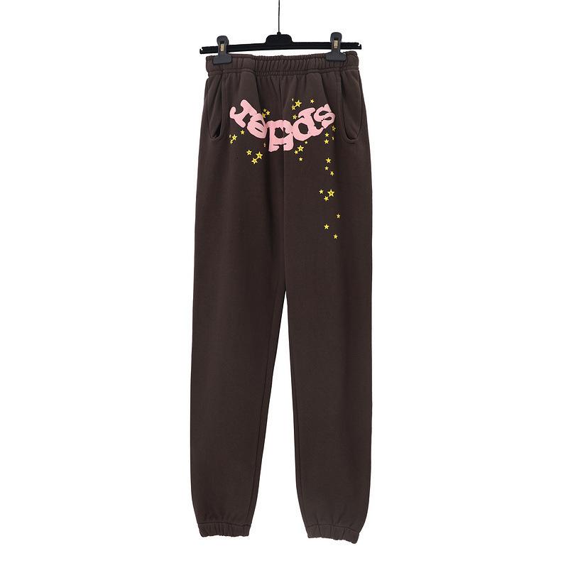 2025 Новая мода принт буквы паутина принт толстовка хип-хоп плюс размер свободный свитер с капюшоном повседневные брюки спортивный костюм