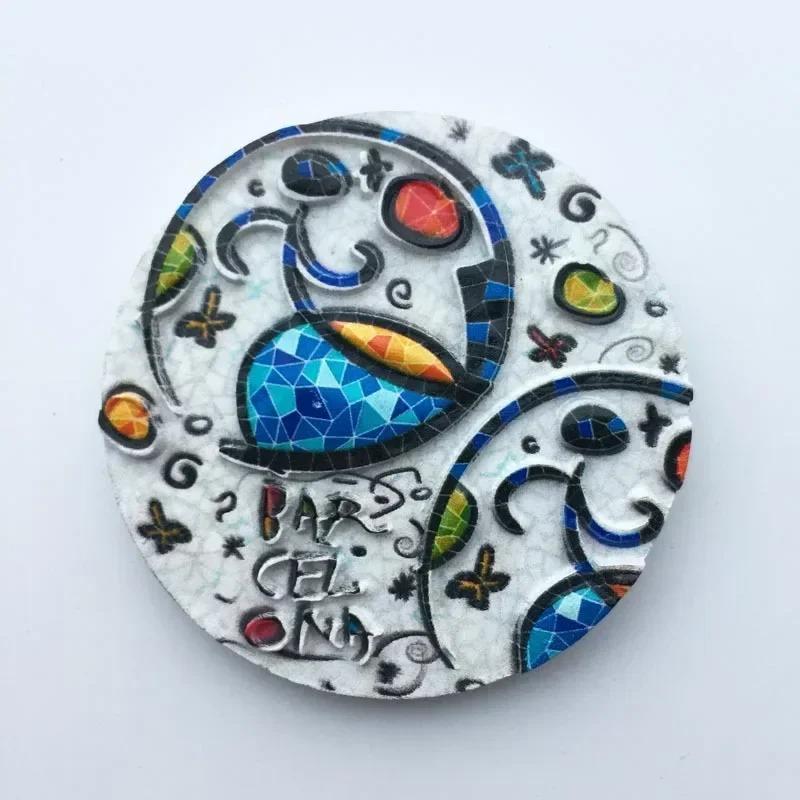 Барселона, Испания Мозаика Туризм Памятные Декоративные Изделия Ремесла Магнитный Магнит на Холодильник для Декора Холодильника