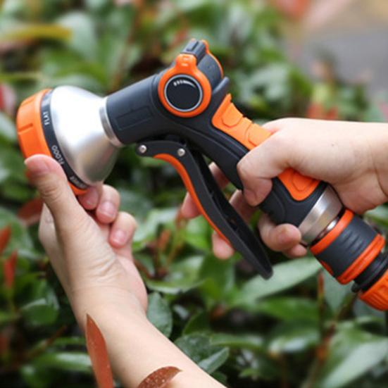Garden Hose Nozzle High Pressure Hose Nozzle Sprayer with 8 Spray Patterns Water Hose Nozzle Hand Sprayer for Watering Plants And Lawn