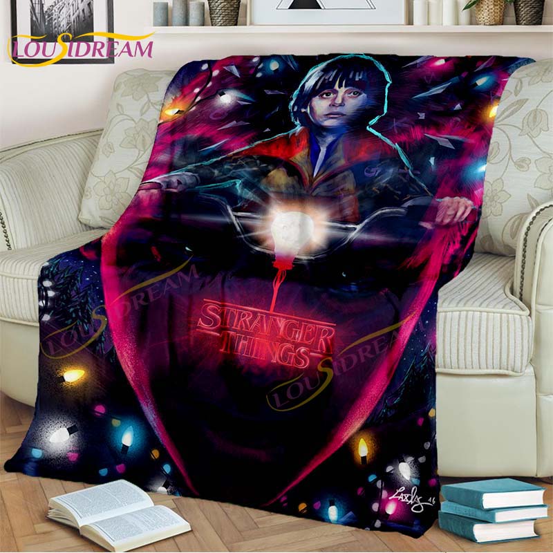 Одеяло «Очень странные дела», фланелевое одеяло с героями мультфильмов «Демодоги», одеяло ужасов для гостиной, дивана-кровати, детский подарок, домашний декор