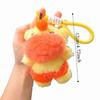 Cartoon Capybara Lulu Plush Keychain Cute Stuffed Animal Key Ring  Bag Charm