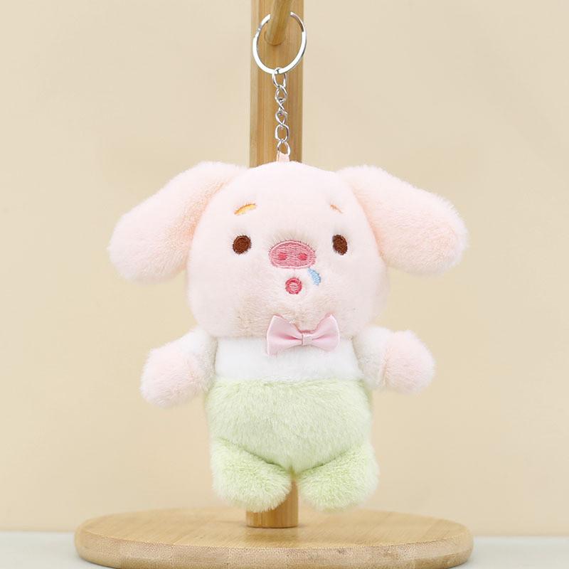 Cute Pig Plush Keychain Adorable Stuffed Animal Soft Short Plush Bag Charm