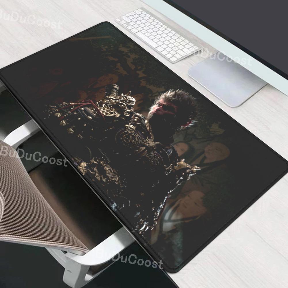 Black Myth Wukong Игровые коврики для мыши Супербольшие Аниме Коврики для стола Геймерский teclado Игровой коврик для клавиатуры Резиновый нескользящий Заблокированный край коврик для мыши