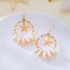 Summer Breeze Cool Starfish Shell Pendant Earrings for Women Retro Fashion