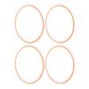 4PCS 18 Inch Wheel Rim Protectors Self Adhesive ABS Scratch Protection Wheel Rim Guard Orange
