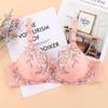 High-quality Thin Embroidered Girl's No Steel Ring Underwear Adjustable Small Chest Gather Bra
