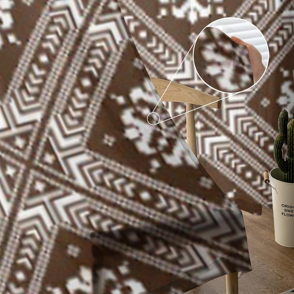 Украинский народный орнамент Этнические прозрачные шторы для гостиной Прозрачная тюлевая оконная занавеска Спальня Кухня Декор Вуаль Драпировки